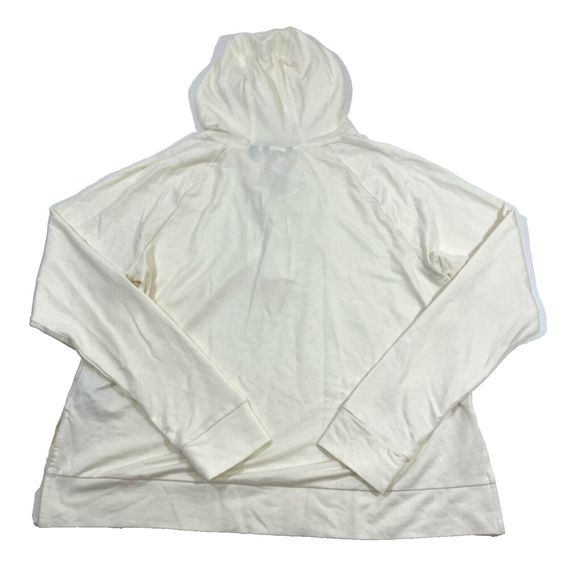 WOMEN'S PEACH SHAFER HOODIE TOPS NWT - SIZE L - CREAM WHITE COLOR NEW - Picture 4 of 12